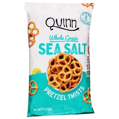 Quinn Pretzel Twists Whole Grain Sea Salt 8/7 OZ [UNFI #2784437] [ebt]