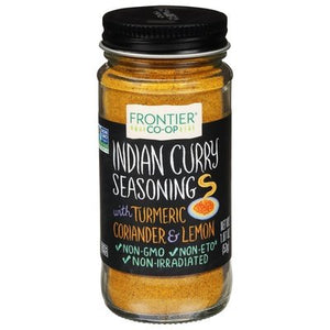 Frontier Nat Prod Co-Op Seasoning Indian Curry With Turmeric Coriander & Lemon 1.87 OZ [UNFI #0439380] [ebt]