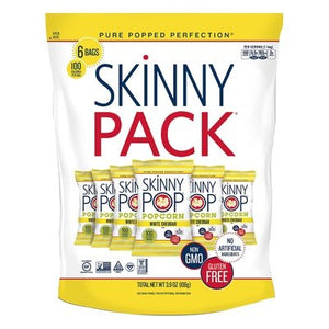 Skinnypop Popcorn Popcorn White Cheddar Flavor Skinny Pack 10/6/.65 OZ [UNFI #1688845] [ebt]