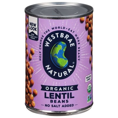 Westbrae Lentil Beans Organic 12/15 OZ [UNFI #404764] [ebt]