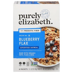 Purely Elizabeth Oatmeal Blueberry Flax Superfood 6/9.12 OZ [UNFI #2835155] [ebt]