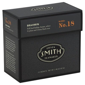 Smith Teamaker Black Tea Full Leaf Brahmin Sachets 6/15 Bag [UNFI #0983205] [ebt]