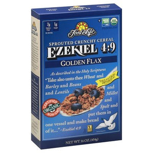Food For Life Cereal Sprouted Crunchy Golden Flax 6/16 OZ [UNFI #0447185] [ebt]
