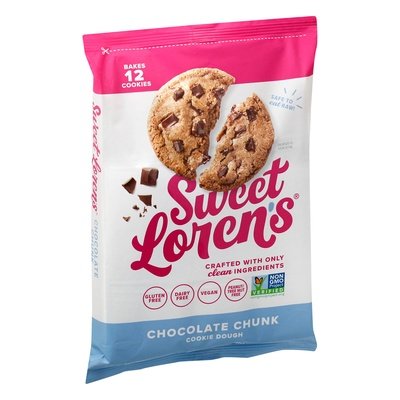 Sweet Lorens Cookie Dough Chocolate Chunk 6/12 OZ [UNFI #2121325] [ebt]