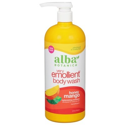 Alba Botanica Body Wash Very Emollient Honey Mango 1/32 OZ [UNFI #496489] T