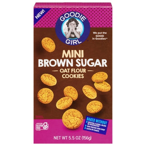 Goodie Girl Oat Flour Cookies Brown Sugar Mini 6/5.5 OZ [UNFI #2840940] [ebt]