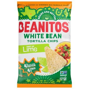 Beanitos Tortilla Chips Hint of Lime White Bean 6/5 OZ [UNFI #2353340] [ebt]
