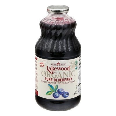 Lakewood Pressed Juice Organic Fresh Pure Blueberry 6/32 OZ [UNFI #2360972] [ebt]