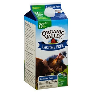 Organic Valley Milk Fat Free Lactose Free 0% Milkfat 6/64 OZ [UNFI #0806034] [ebt] T