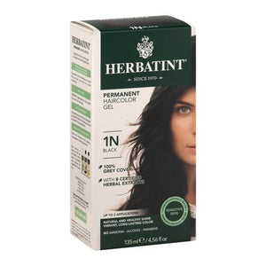 Herbatint Haircolor Gel Permanent Black 1N 4.56 OZ [UNFI #0226589] T