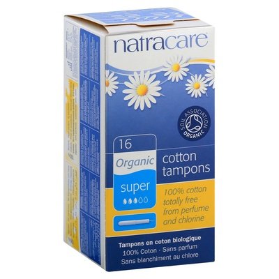 Natracare Tampons Cotton Organic Super 16 Ct [UNFI #0639724] T