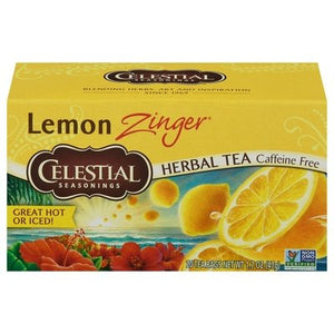 Celestial Seasonings Herbal Tea Caffeine Free Lemon Zinger Tea Bags 6/20 BAG [UNFI #630558] [ebt]