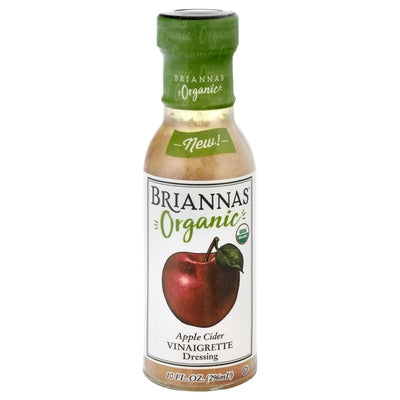 Briannas Dressing Organic Apple Cider Vinaigrette Og2 6/10 oz [UNFI #2549186 ] [ebt]
