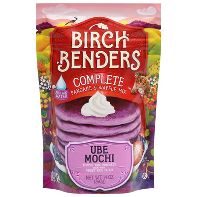 Birch Benders Pancake & Waffle Mix Complete Ube Mochi 6/14 oz [UNFI #3088366 ] [ebt]