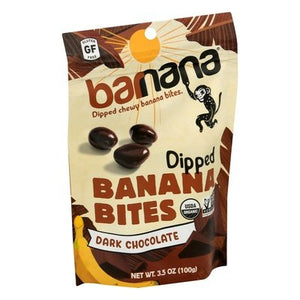 Barnana Banana Bites Organic Dark Chocolate Dipped Chewy 12/3.5 OZ [UNFI #1157742] [ebt]