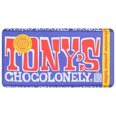 Tonys Chocolonely Milk Chocolate Chocolate Pretzel Toffee 15/6.35 OZ [UNFI #2377695] [ebt] T