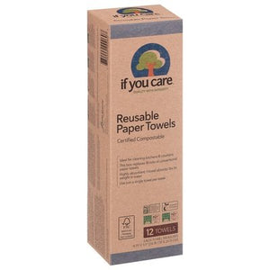 If You Care Paper Towels Reusable 8/12 CT [UNFI #1648591] T