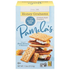 Pamelas Crackers Graham Style Honey Grahams 6/7.5 OZ [UNFI #1696384] [ebt]
