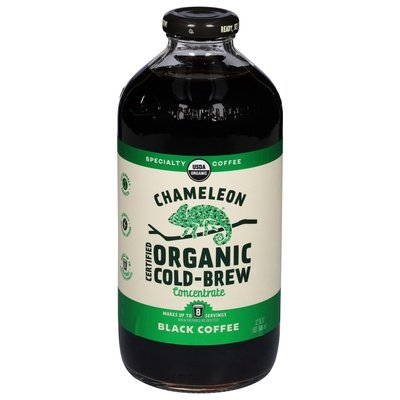 Chameleon Cold Brew Black Coffee Organic Concentrate Cold-Brew 6/32 OZ [UNFI #1150820] [ebt] T