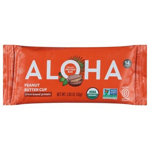 Aloha Protein Bars Organic Peanut Butter Cup 12/1.98 Z [UNFI #2795516] [ebt]