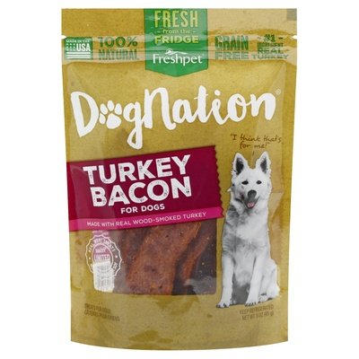 Dognation Treats for Dogs Turkey Bacon 6/3 OZ [UNFI #2483170] [ebt]