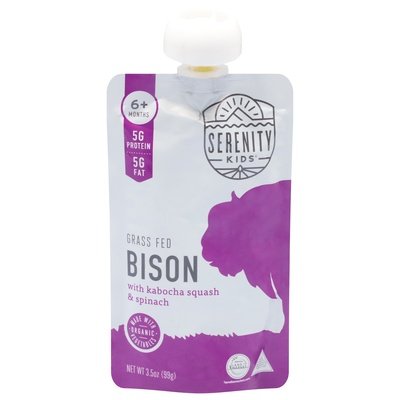Serenity Kids Bison Grass Fed 6+ Months 6/3.5 OZ [UNFI #2367266] [ebt]