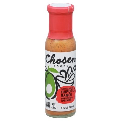 Chosen Foods Dressing & Marinade Chipotle Ranch 6/8 OZ [UNFI #2527604] [ebt]