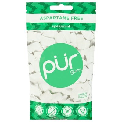 Pur Gum Chewing Gum Sugar Free Aspartame Free Spearmint 12/2.72 OZ [UNFI #2230217] [ebt] T