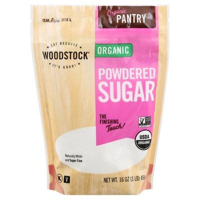 Woodstock Sugar Powdered Organic 12/16 OZ [UNFI #0320770] [ebt] T