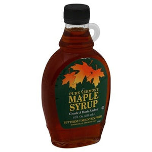 Butternut Mountain Farm Maple Syrup Pure Vermont Grade A Dark Amber 12/8 OZ [UNFI #2289890] [ebt]