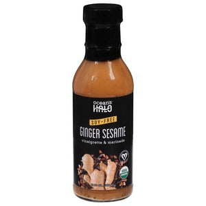 Oceans Halo Vinaigrette & Marinade Soy-Free Ginger Sesame 6/12 OZ [UNFI #2628295] [ebt]