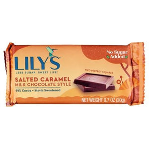 Lilys Milk Chocolate Style Salted Caramel 40% Cocoa 18/.7 OZ [UNFI #2570323] [ebt] T