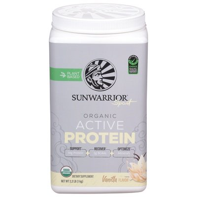 Sunwarrior Active Protein Organic Vanilla Flavor 1/2.2 LB [UNFI #2936698] T