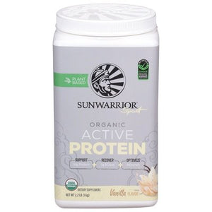 Sunwarrior Active Protein Organic Vanilla Flavor 1/2.2 LB [UNFI #2936698] T
