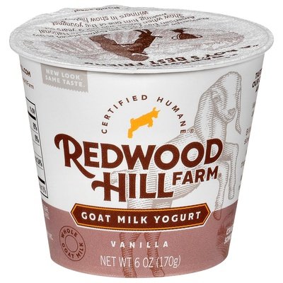 Redwood Hill Farm Yogurt Goat Milk Vanilla 12/6 OZ [UNFI #879759] [ebt]