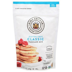 King Arthur Flour Pancake Mix Gluten Free Classic 6/15 OZ [UNFI #0339747] [ebt]