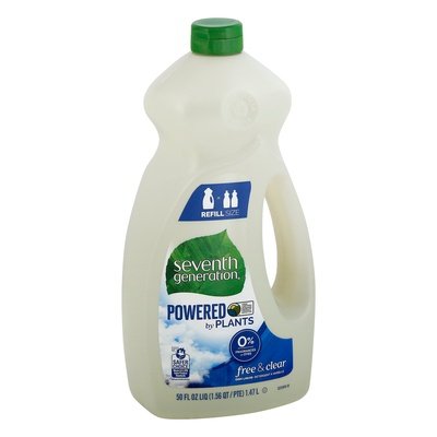 Seventh Generation Dish Liquid Free & Clear Refill 6/50 OZ [UNFI #2926491] T