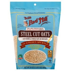 Bobs Red Mill Oats Steel Cuts 4/24 OZ [UNFI #2270452] [ebt]