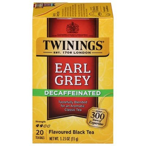 Twinings Black Tea Earl Grey Decaffeinated Tea Bags 6/20 Bag [UNFI #0169995] [ebt]
