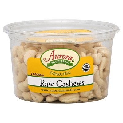 Aurora Natural Cashews Raw 12/9 OZ [UNFI #2289098] [ebt]