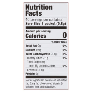 In The Raw Sweetener Zero Calorie 8/40 CT [UNFI #2527489] [ebt] T