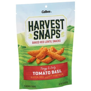 Harvest Snaps Red Lentil Snacks Tomato Basil Baked 12/3 OZ [UNFI #1243971] [ebt]