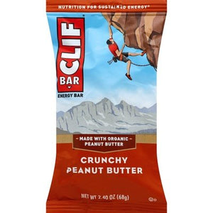 Clif Bar Energy Bar Crunchy Peanut Butter 12/2.4 OZ [UNFI #467480] [ebt]