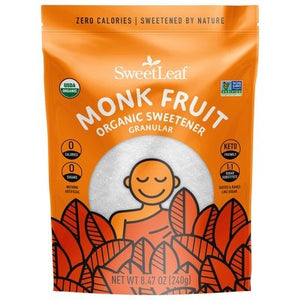 Sweet Leaf Sweetener Organic Monk Fruit Granular 8.47 OZ [UNFI #2601094] [ebt] T