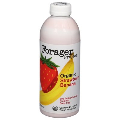 Forager Project Cashewmilk Yogurt Dairy-Free Organic Probiotic Strawberry Banana 6/28 OZ [UNFI #3034865] [ebt]