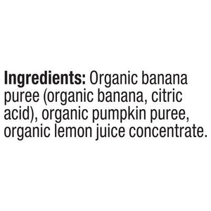 Plum Organics Stage 2 Organic Banana & Pumpkin 4oz Pouch 6/4 OZ [UNFI #1144575] [ebt]
