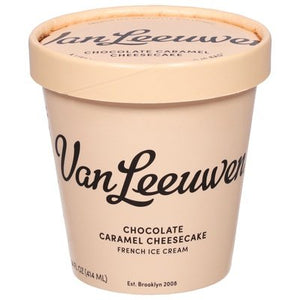 Van Leeuwen Ice Cream Chocolate Caramel Cheesecake 8/14 OZ [UNFI  #2945897]