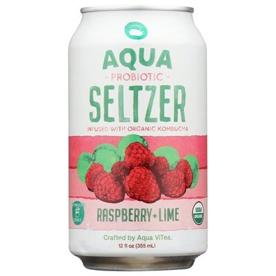 Aqua Seltzer Seltzer Probiotic Raspberry + Lime 12/12 OZ [UNFI #2924421] [ebt] T