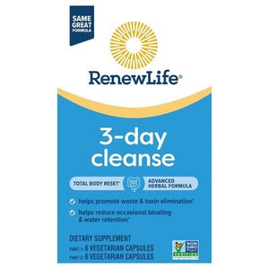 Renew Life 3-Day Cleanse Vegetarian Capsules 12 CT [UNFI #3003787] T