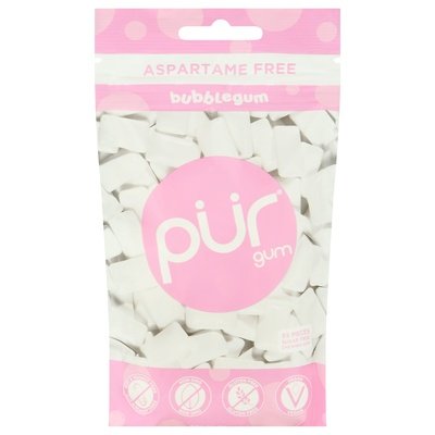 Pur Gum Chewing Gum Aspartame Free Sugar Free Bubblegum 12/77 GR [UNFI #2020154] [ebt] T